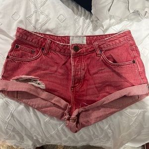 red one teaspoon bandit shorts size 28